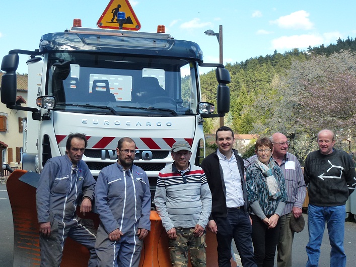 Réception du nouveau camion de la commune